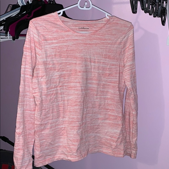 Pink Croft&Barrow Classic Long Sleve Tee - Picture 2 of 2